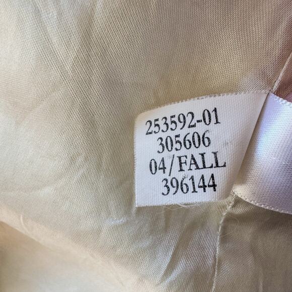 Vintage Banana Republic Cream Striped Tweed Knit Blazer Shoulder Pads, Women's 6 - Picture 8 of 11